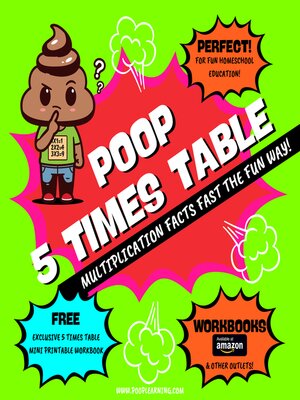 cover image of Poop 5 Times Table--Learn Multiplication Facts Fast the Fun Way